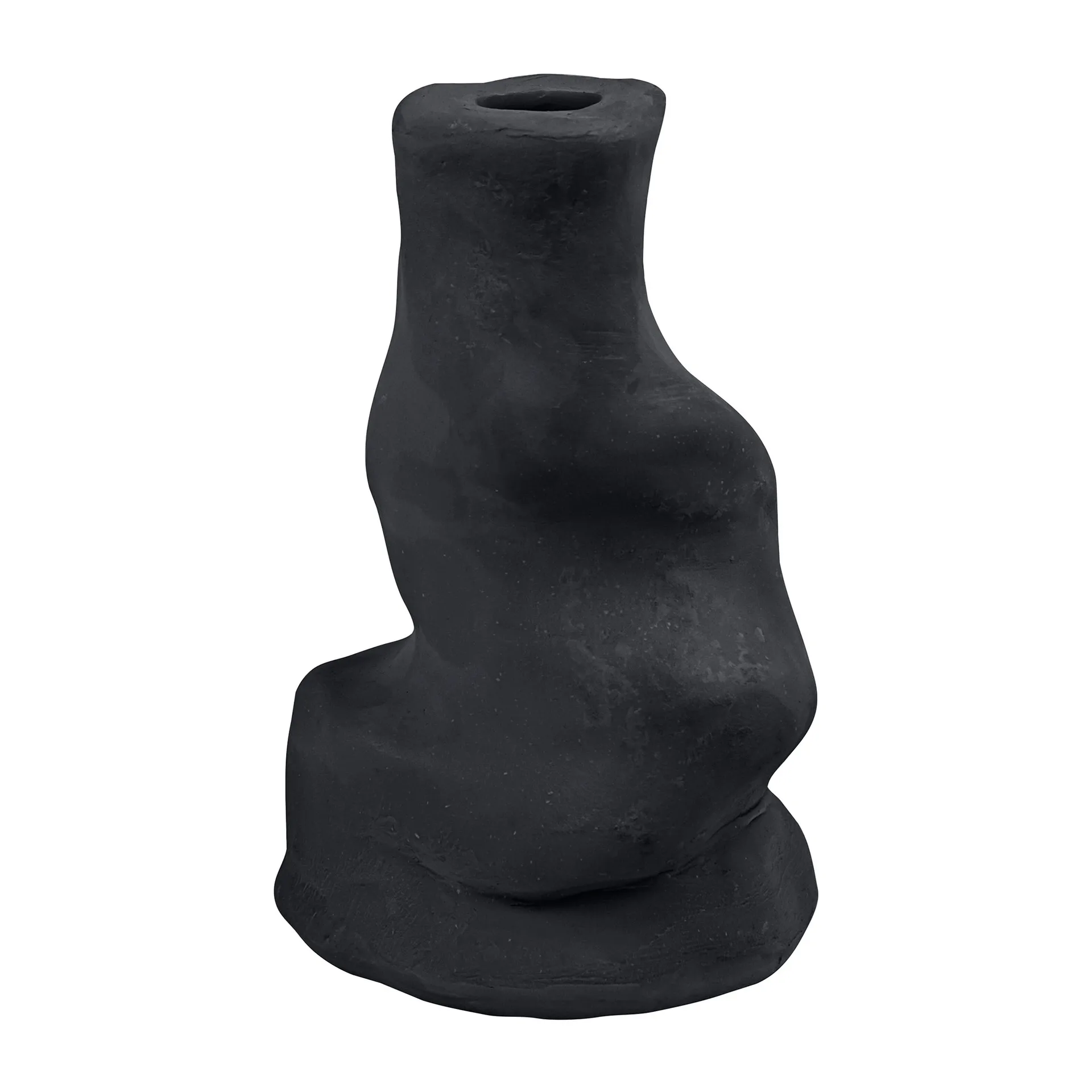 Suporte de velas Art Piece Liquid pequeno , Preto Mette Ditmer
