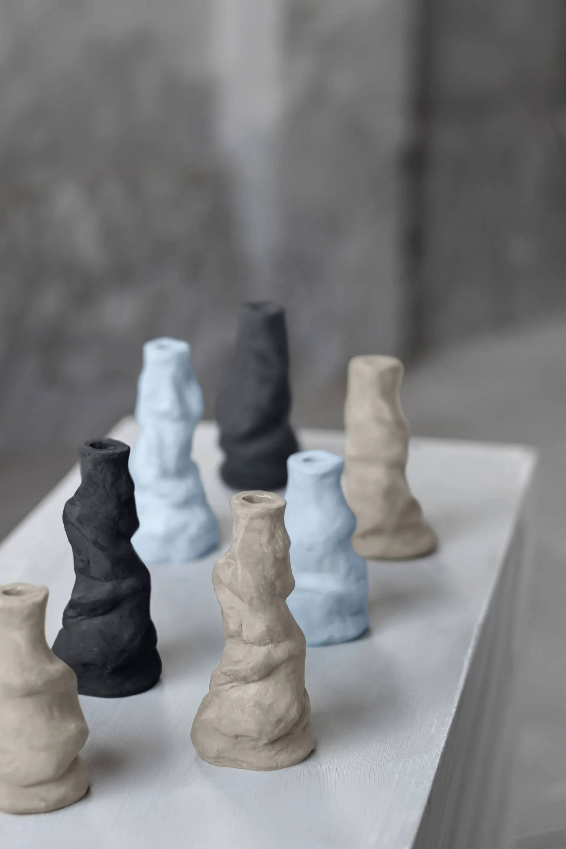 Suporte de velas Art Piece Liquid pequeno , Preto Mette Ditmer