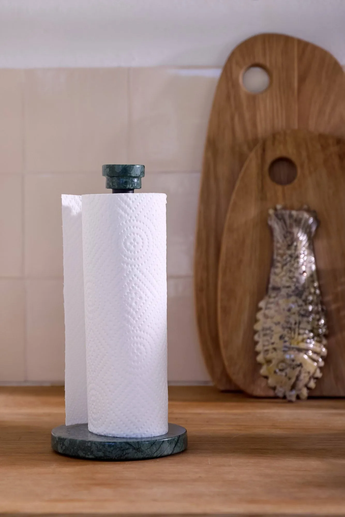 Suporte para papel-toalha Marble, Verde Mette Ditmer