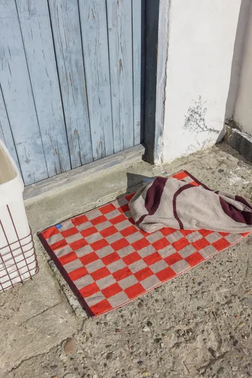 Tapete de casa de banho Retro 50x80 cm - Laranja escuro - Mette Ditmer