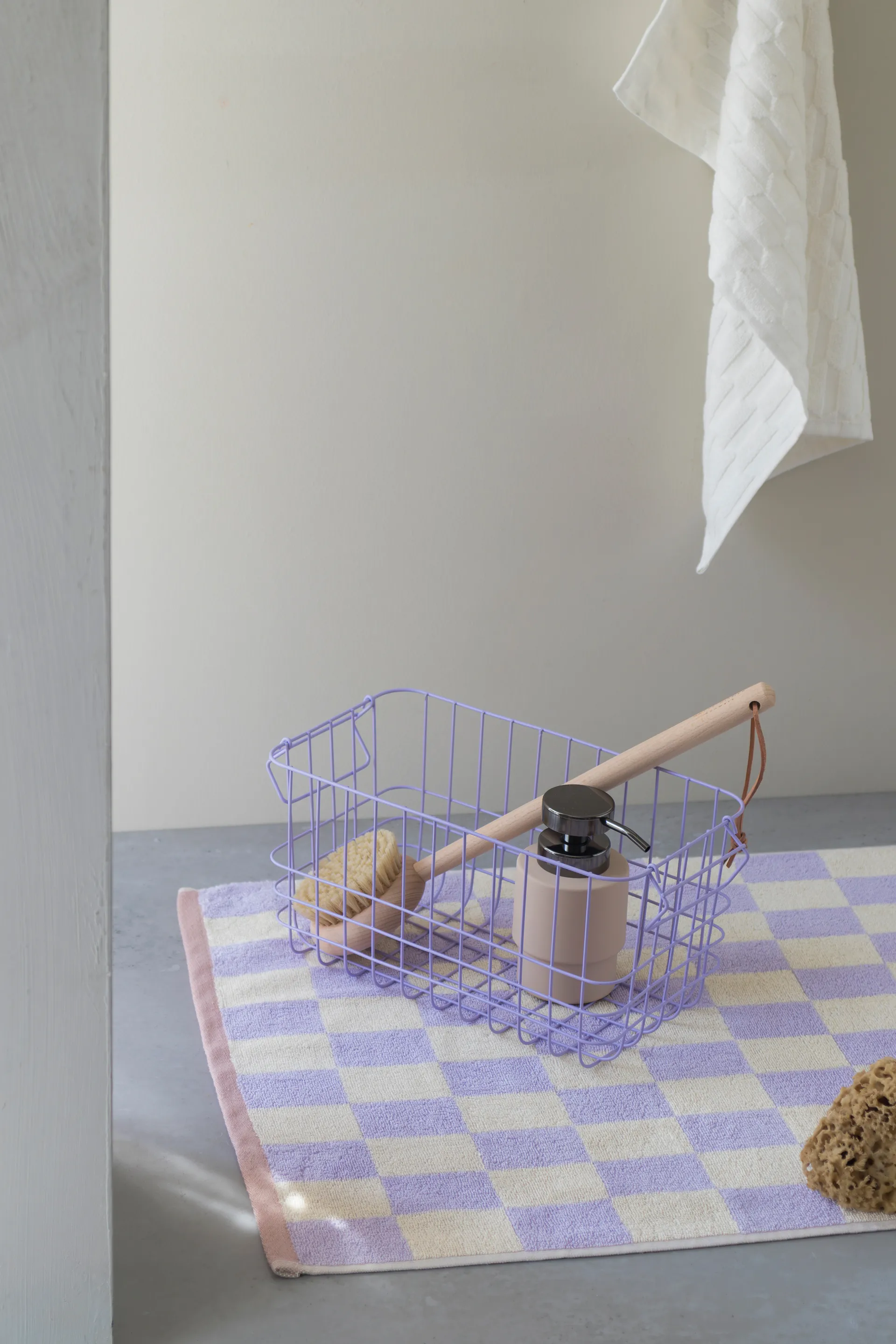 Tapete de casa de banho Retro 50x80 cm, Lilás Mette Ditmer