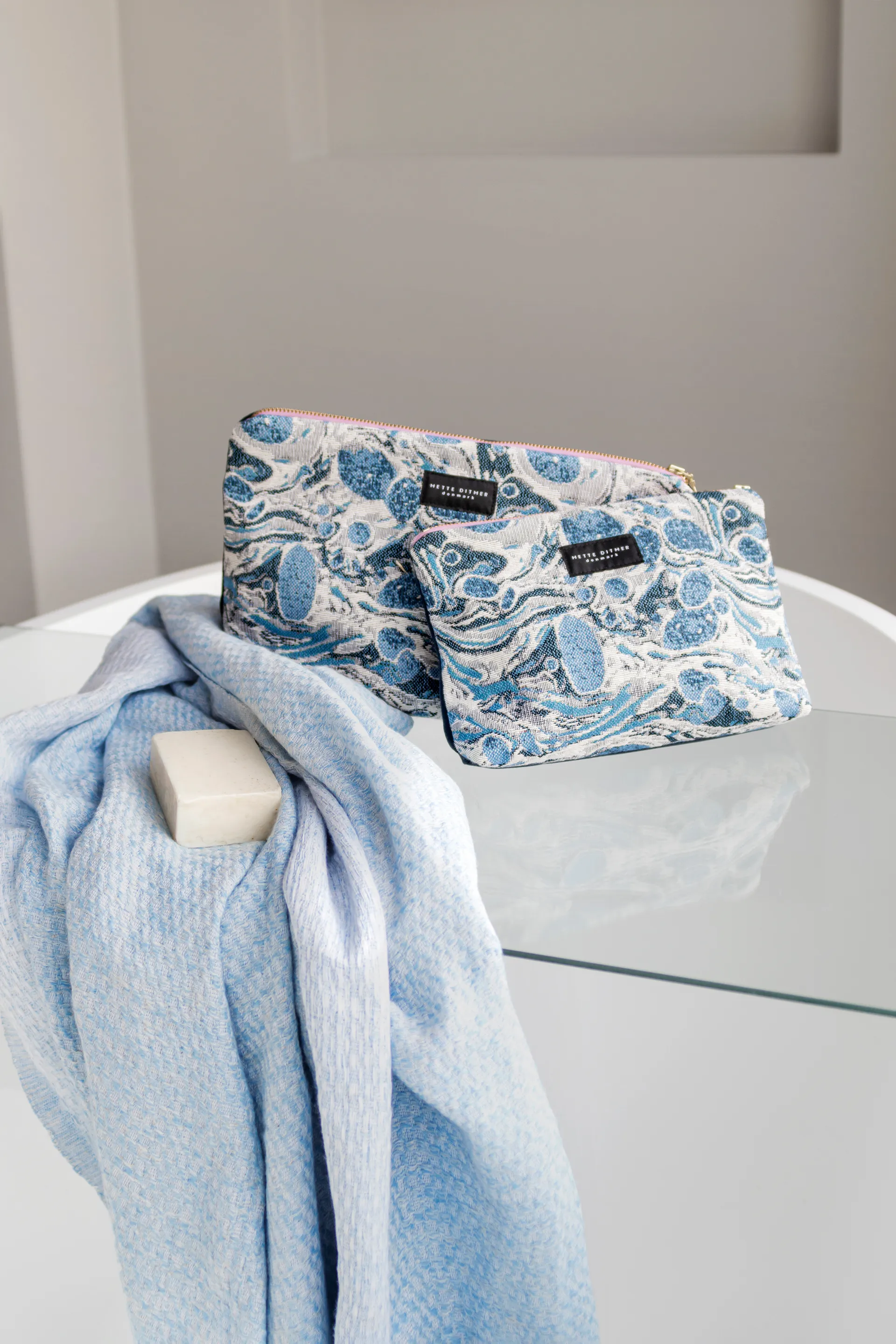 Toalha de banho Bodrum, Light blue Mette Ditmer