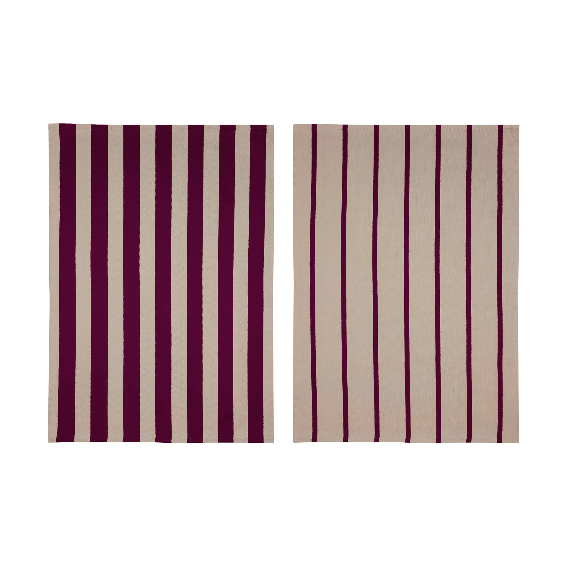 Toalha de cozinha Stripes 50x70 cm 2 un., Red-Beige (vermelho-bege), 50x70 cm Mette Ditmer
