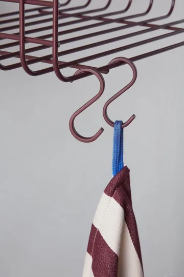 Toalha de cozinha Stripes 50x70 cm 2 un. - Red-Beige (vermelho-bege), 50x70 cm - Mette Ditmer