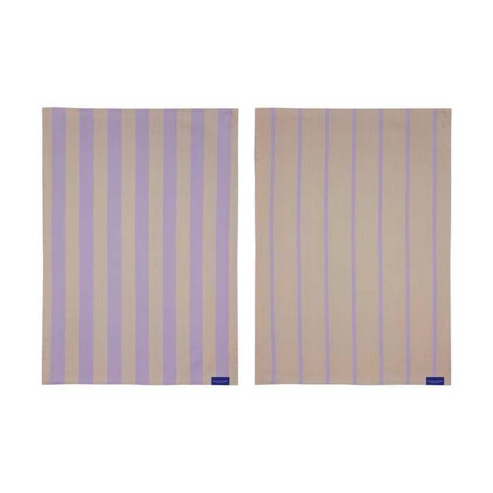 Toalha de cozinha Stripes 50x70 cm 2 un. - Sand - Mette Ditmer