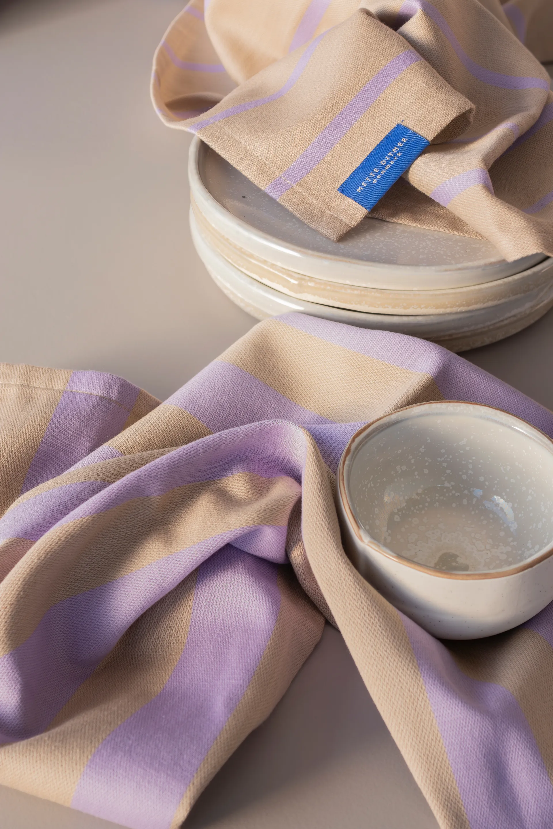 Toalha de cozinha Stripes 50x70 cm 2 un., Sand Mette Ditmer