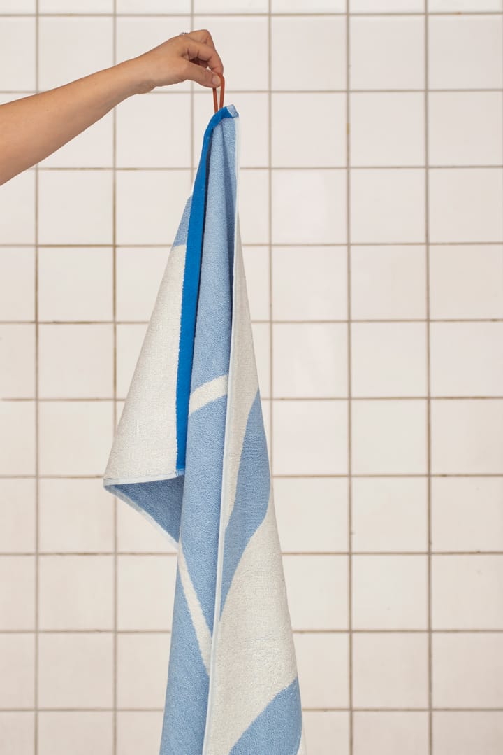 Toalha Nova Arte 50x90 cm 2-unidades , Azul claro-offwhite  Mette Ditmer