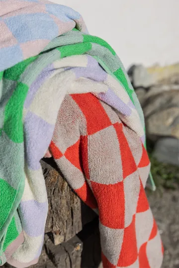 Toalha Retro - Laranja escuro, 50x90 cm - Mette Ditmer