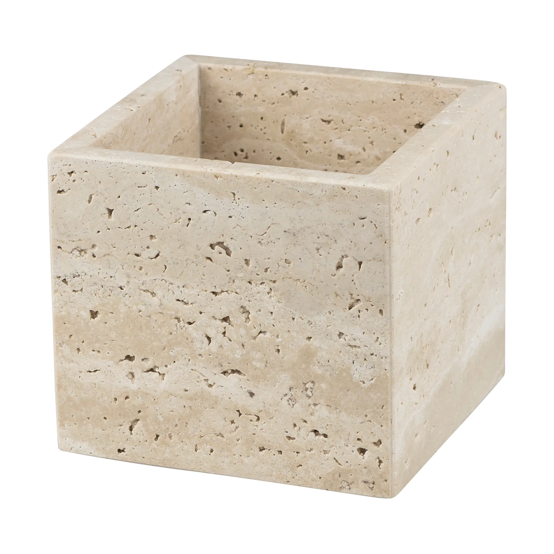 Travertine cubo 10x10 cm, Linho Mette Ditmer