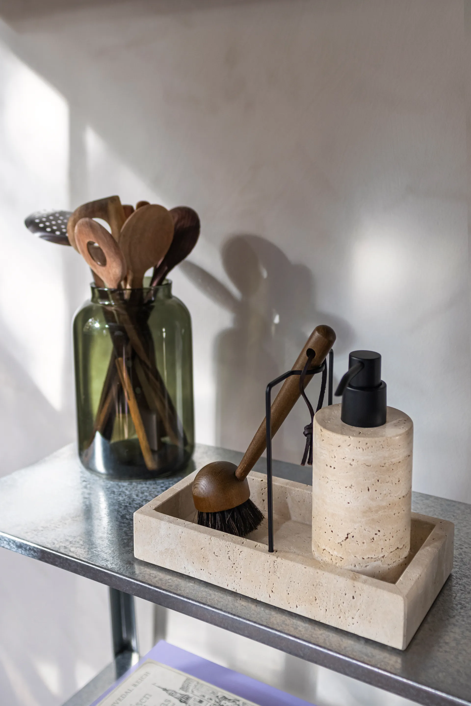 Travertine organizador de lavatório 12x23,5 cm, Linho Mette Ditmer