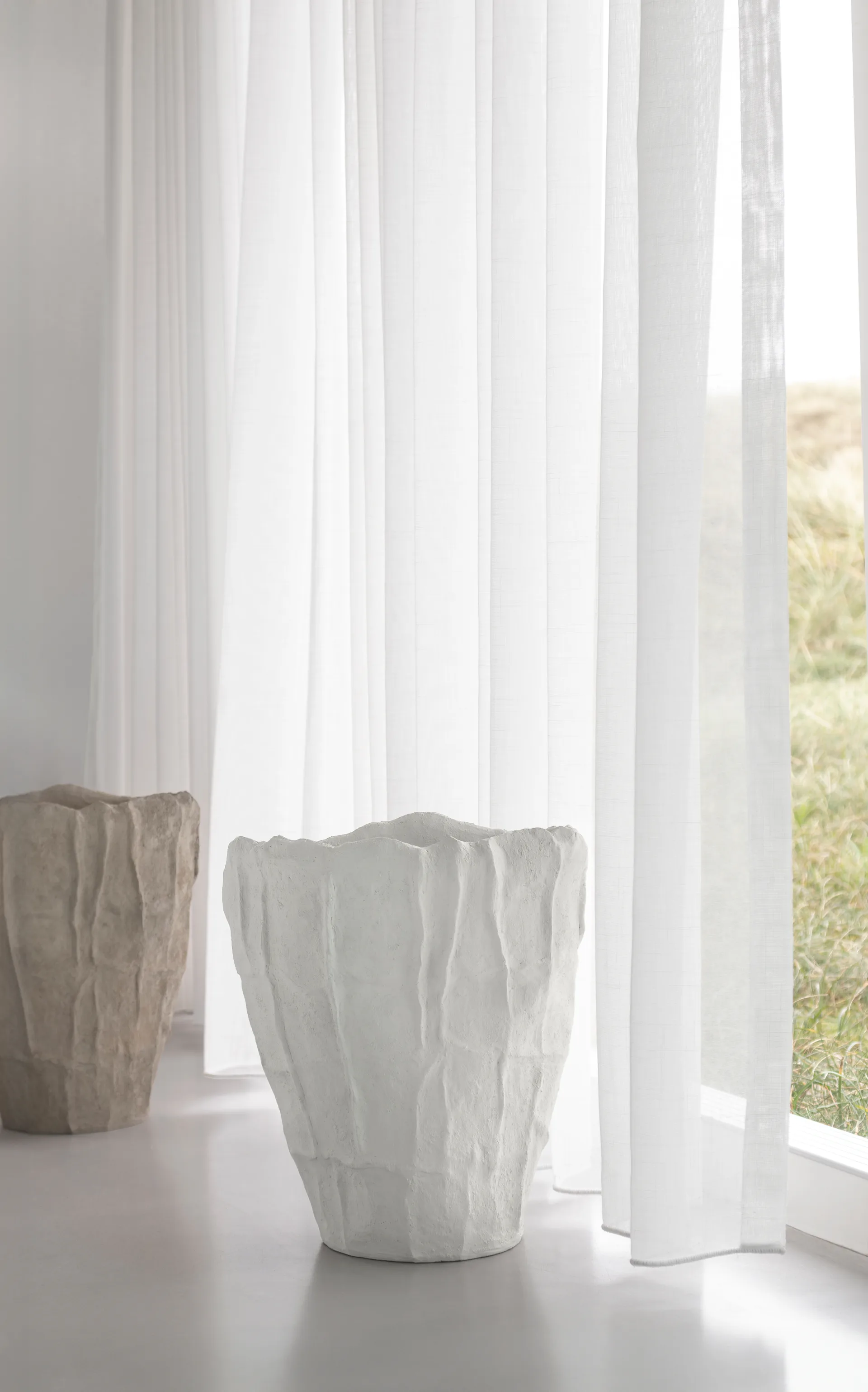 Vaso Art piece artistic 33,5 cm, Off-white Mette Ditmer