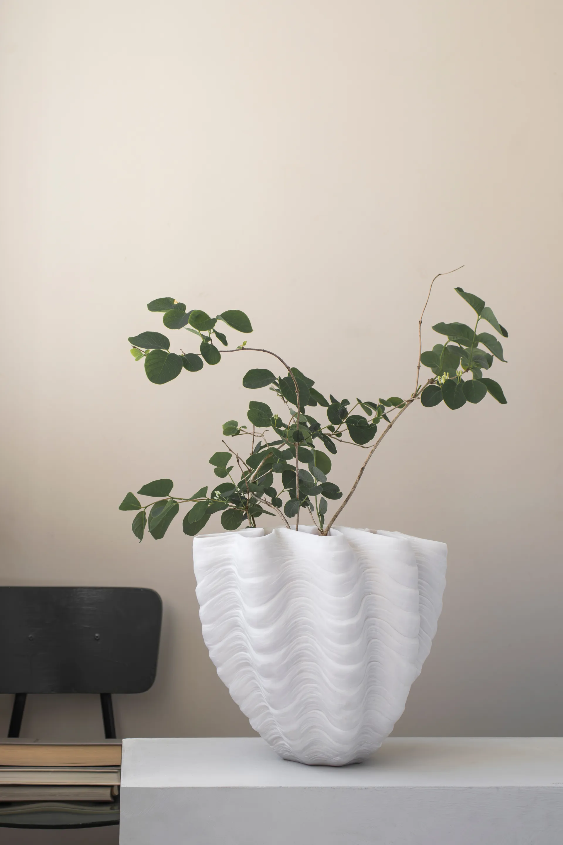 Vaso Shell, Grande, 30 cm, white Mette Ditmer