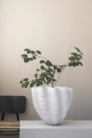 Vaso Shell - Grande, 30 cm, white - Mette Ditmer