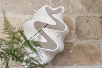 Vaso Shell - Pequeno, 22 cm, white - Mette Ditmer