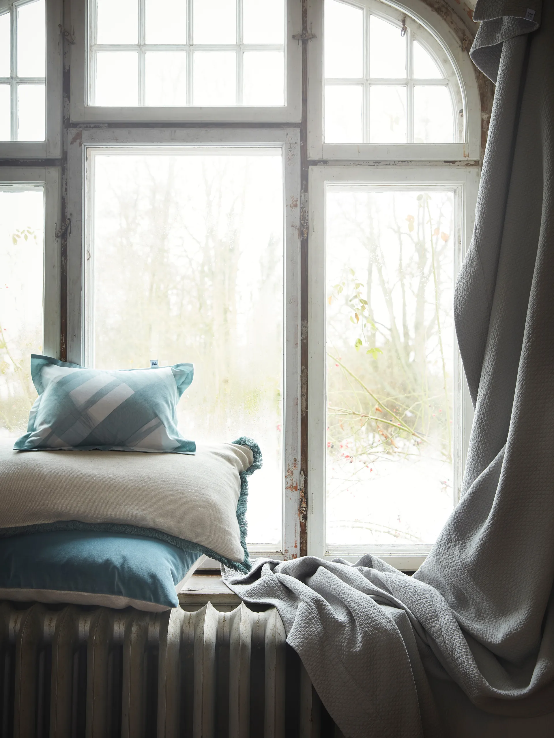 Capa de almofada Pienza , Bege-verde, 50x50 cm  Mille Notti