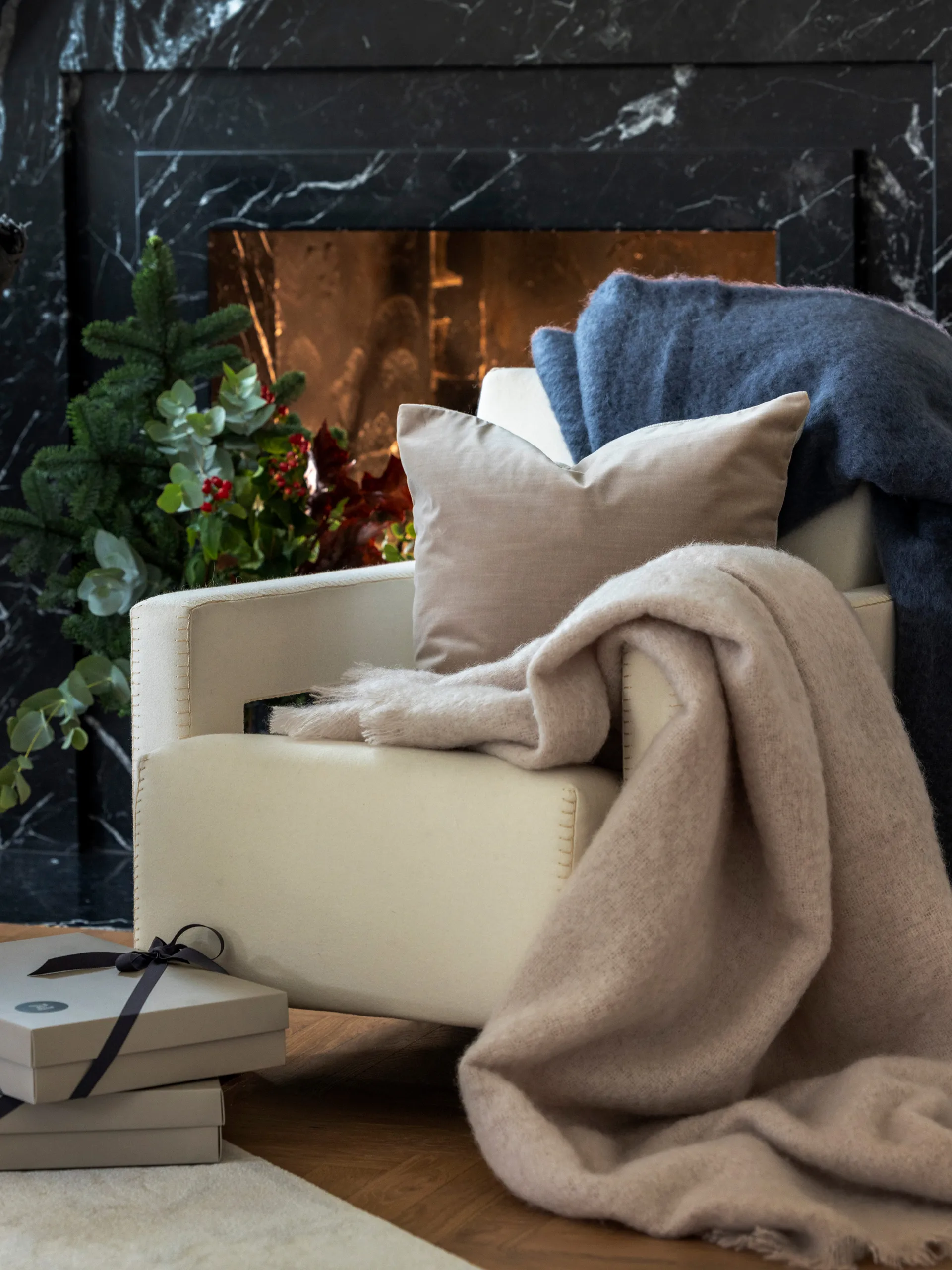 Capa de almofada Verona, Bege, 50x50 cm  Mille Notti