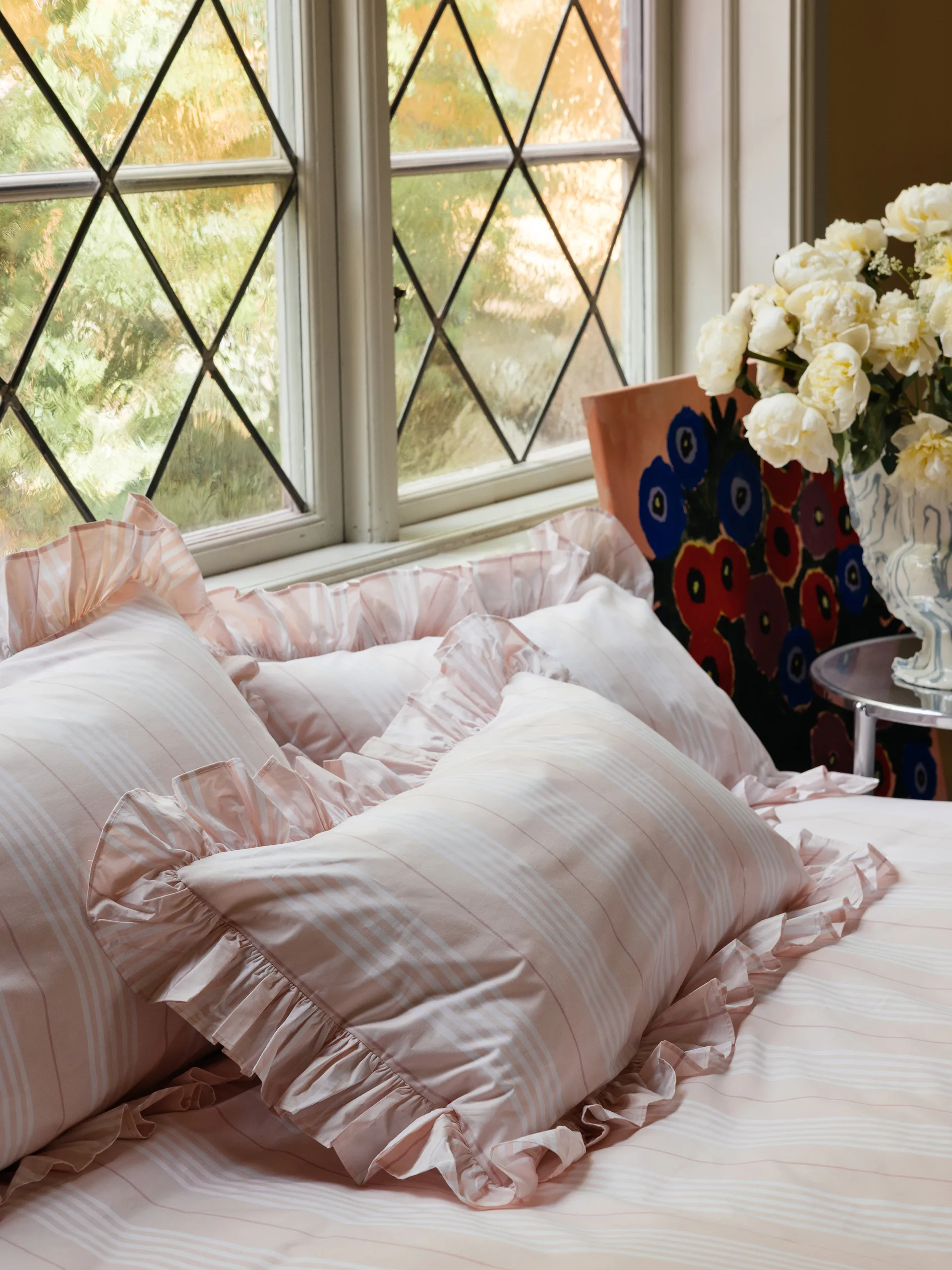 Capa de edredão Camicia, Rosa claro, 150x210 cm Mille Notti