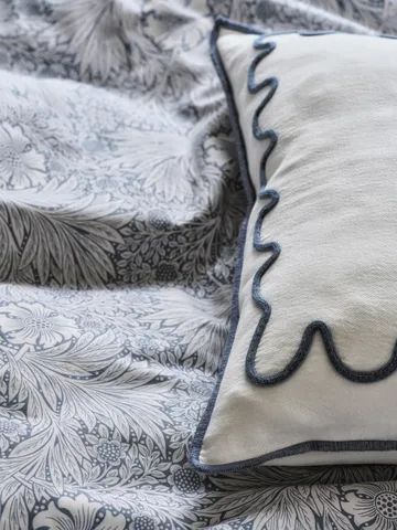 Capa de edredão Morris & Co. Marigold  - Azul, 150x210 cm - Mille Notti