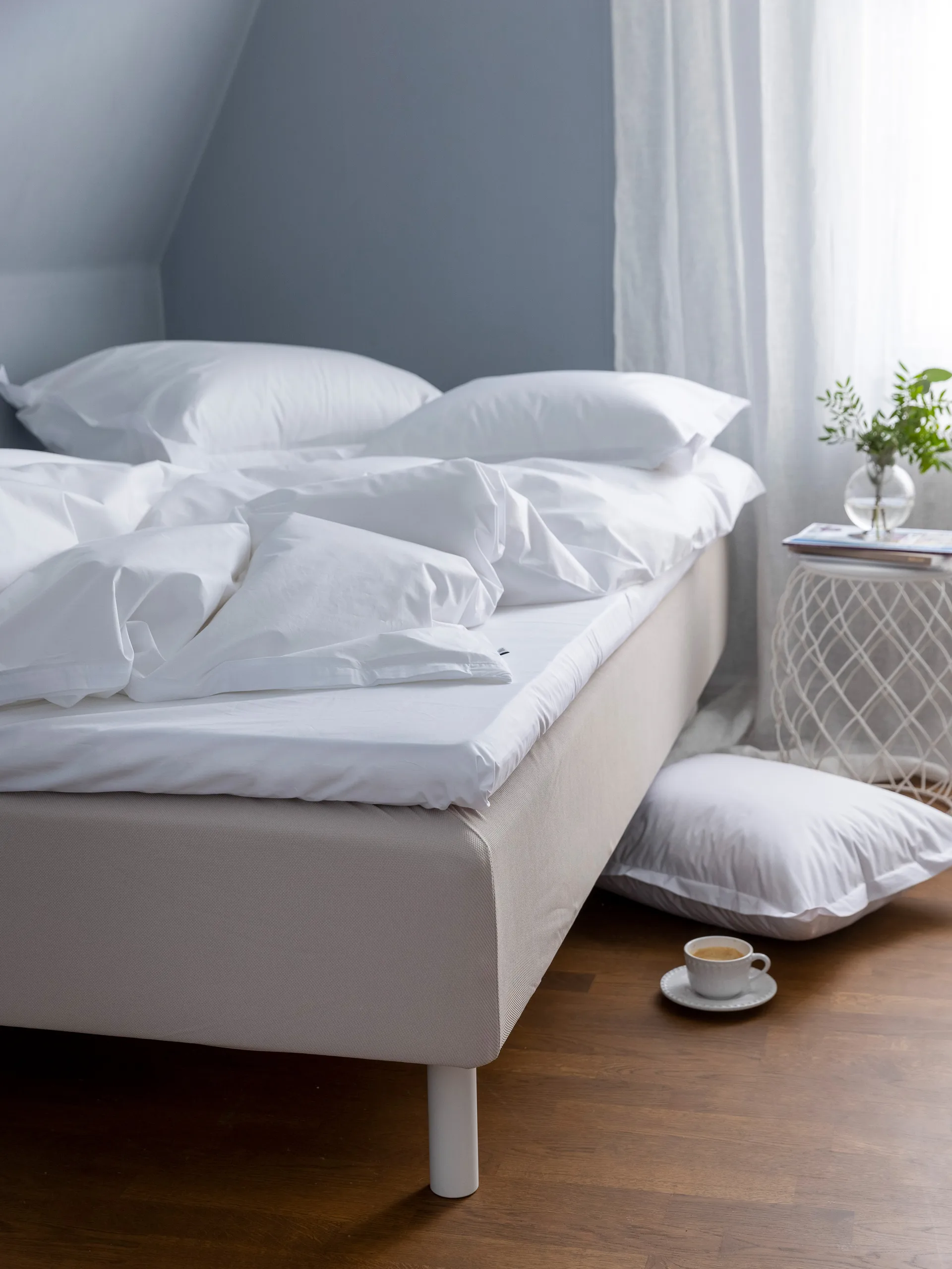 Capa de edredon EKO Pousada Percale, Branco, 150x210 cm  Mille Notti