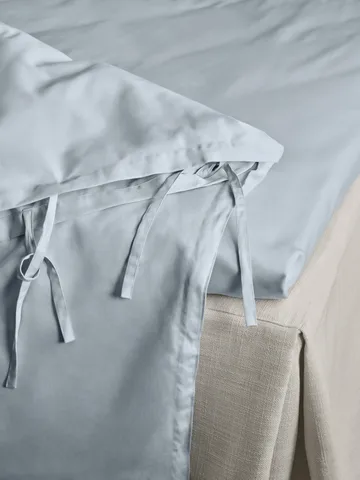 Capa de edredon Satina  - Azul claro, 220x220 cm - Mille Notti