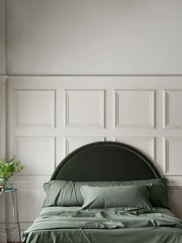 Capa de edredon Satina  - Verde 150x210 cm  - Mille Notti