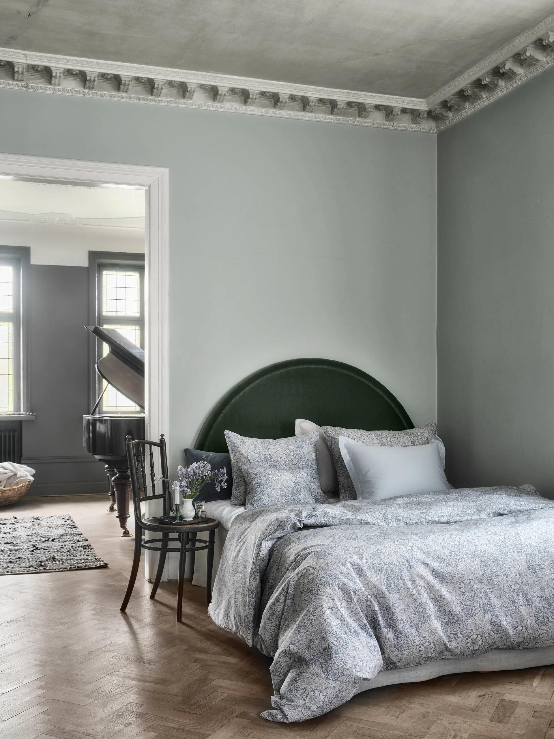 Fronha Morris & Co. Marigold, Azul, 50x90 cm Mille Notti