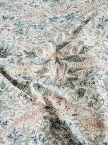 Fronha Morris & Co. Strawberry Thief  - Verde, 50x90 cm - Mille Notti