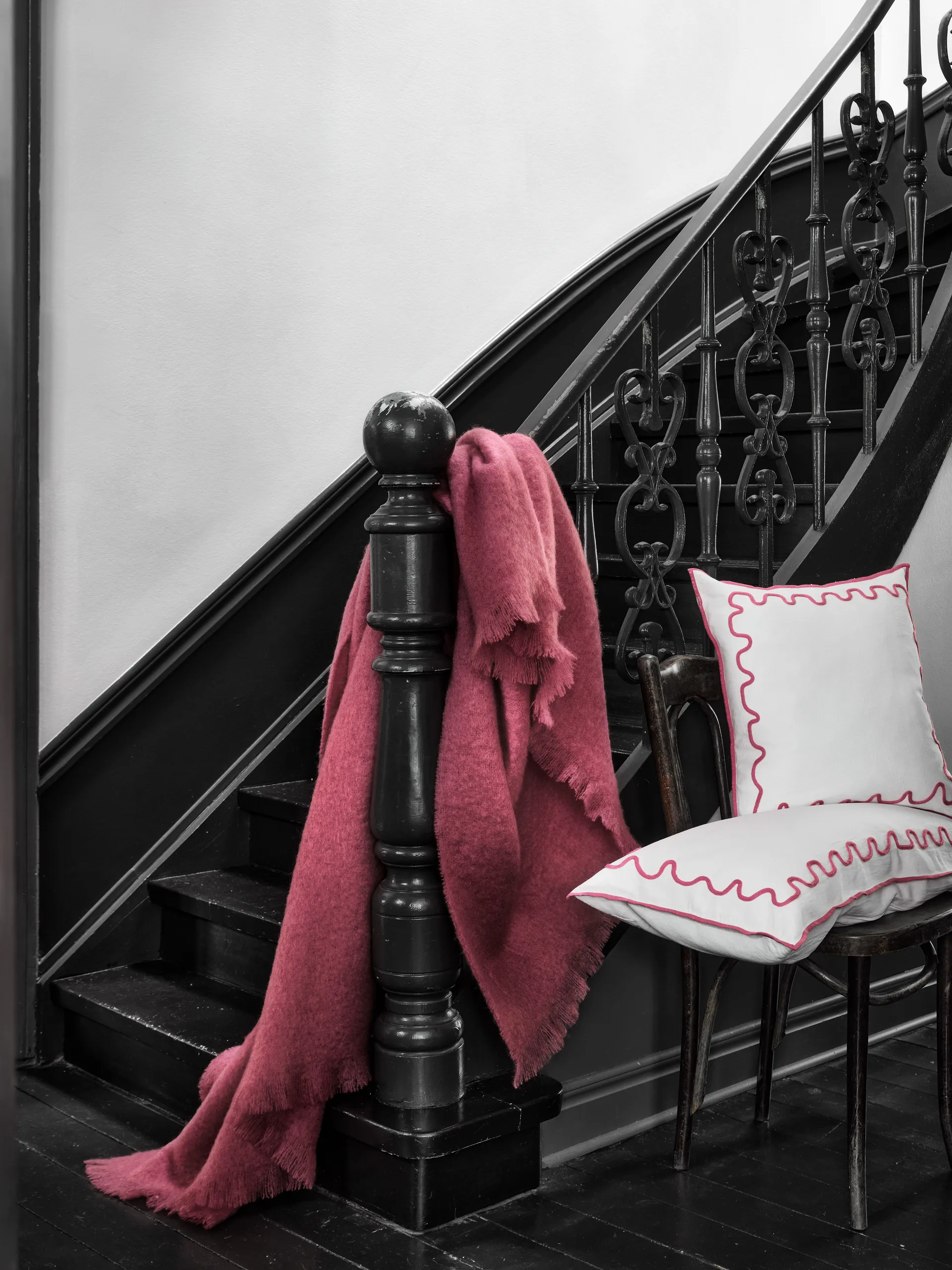 Manta Senzo 140x200 cm, Rosa Mille Notti