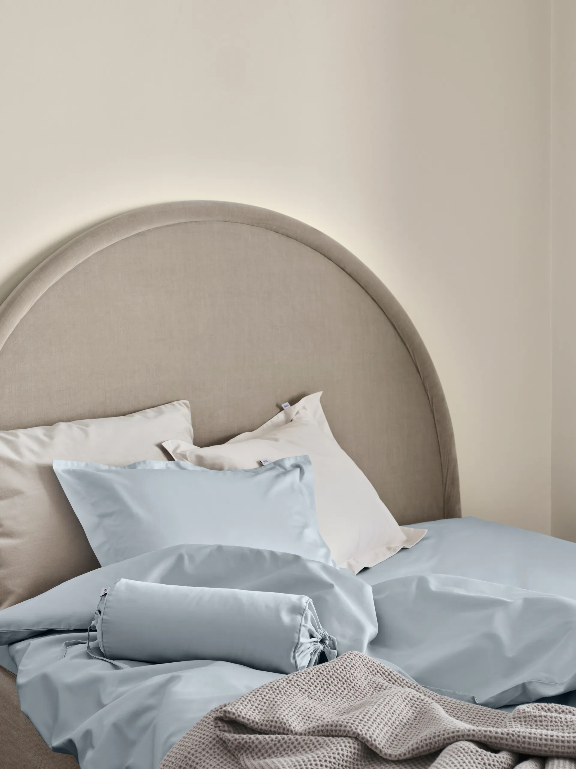 Satina plain fronha, Azul claro, 50x60 cm Mille Notti