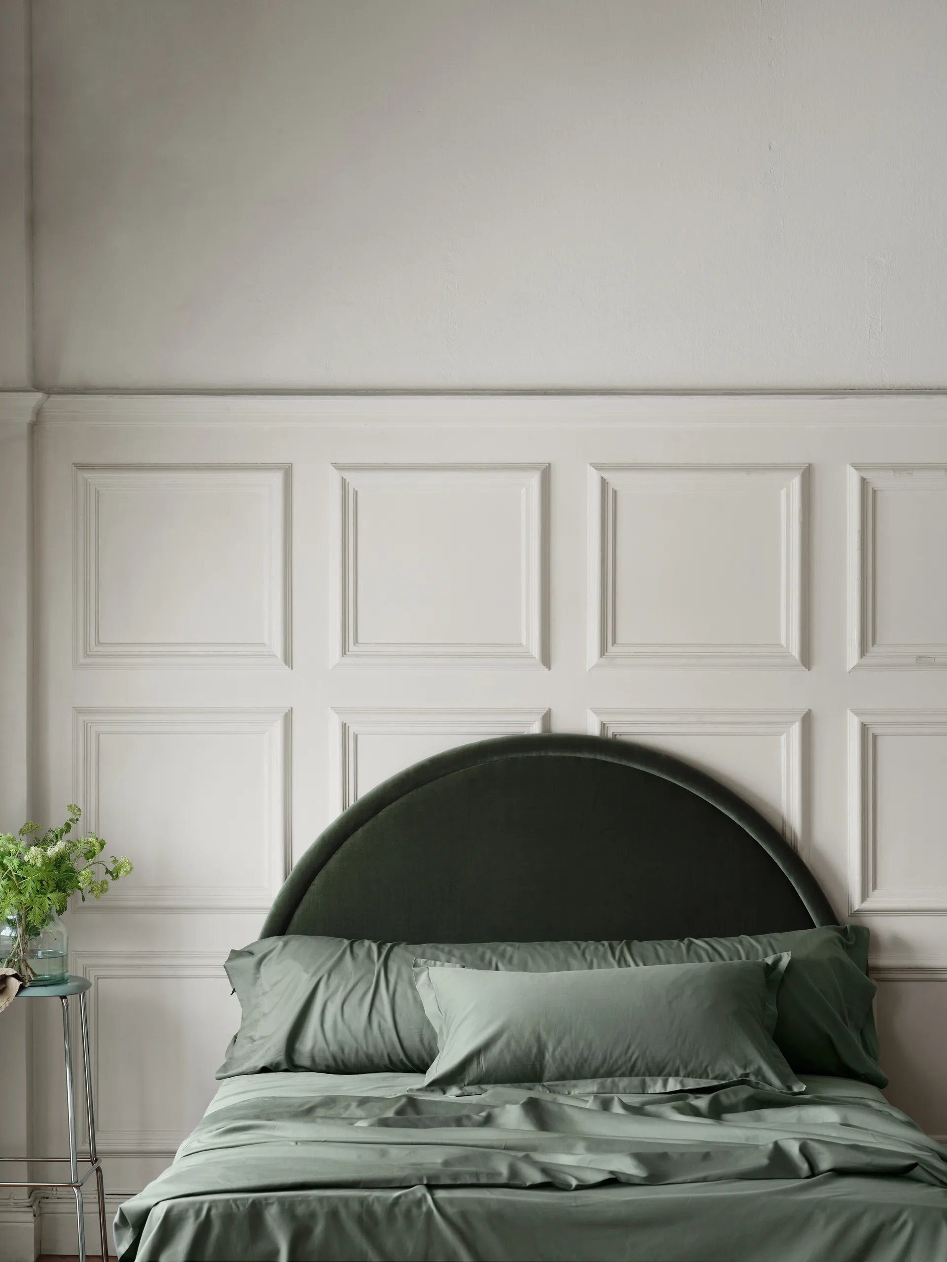 Satina plain fronha, Verde, 50x60 cm Mille Notti