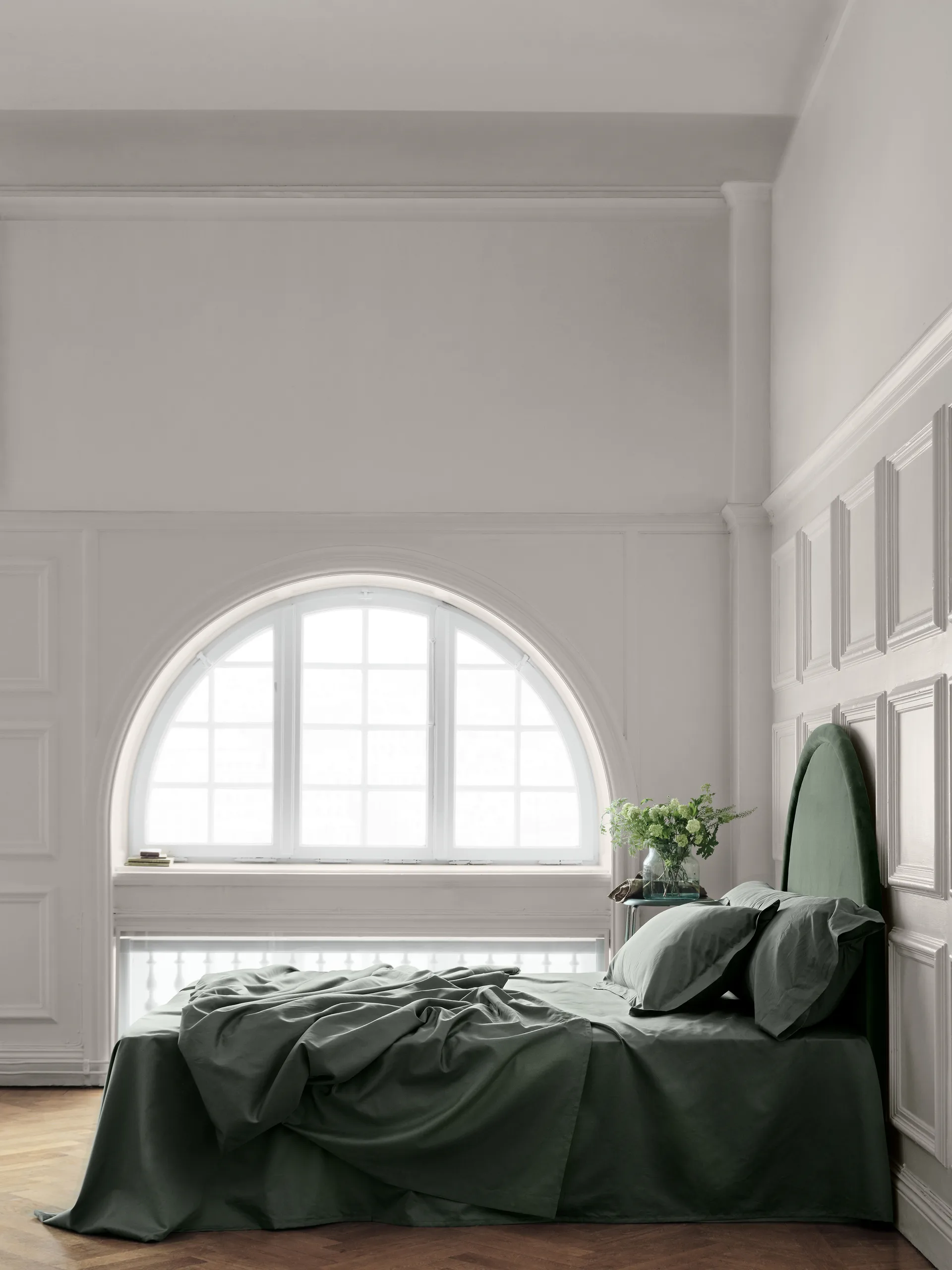 Satina plain fronha, Verde, 50x60 cm Mille Notti