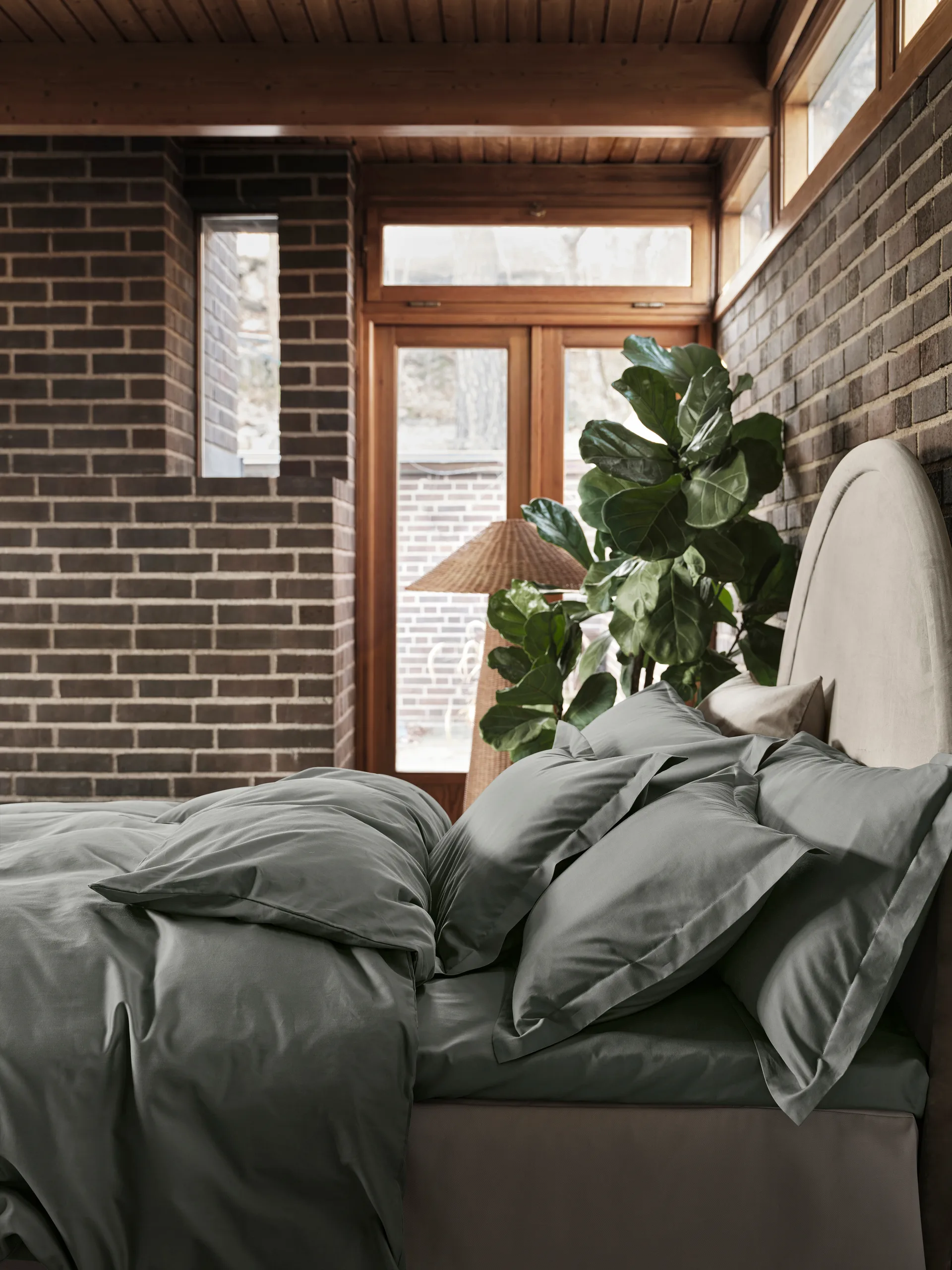 Satina plain fronha, Verde, 50x60 cm Mille Notti