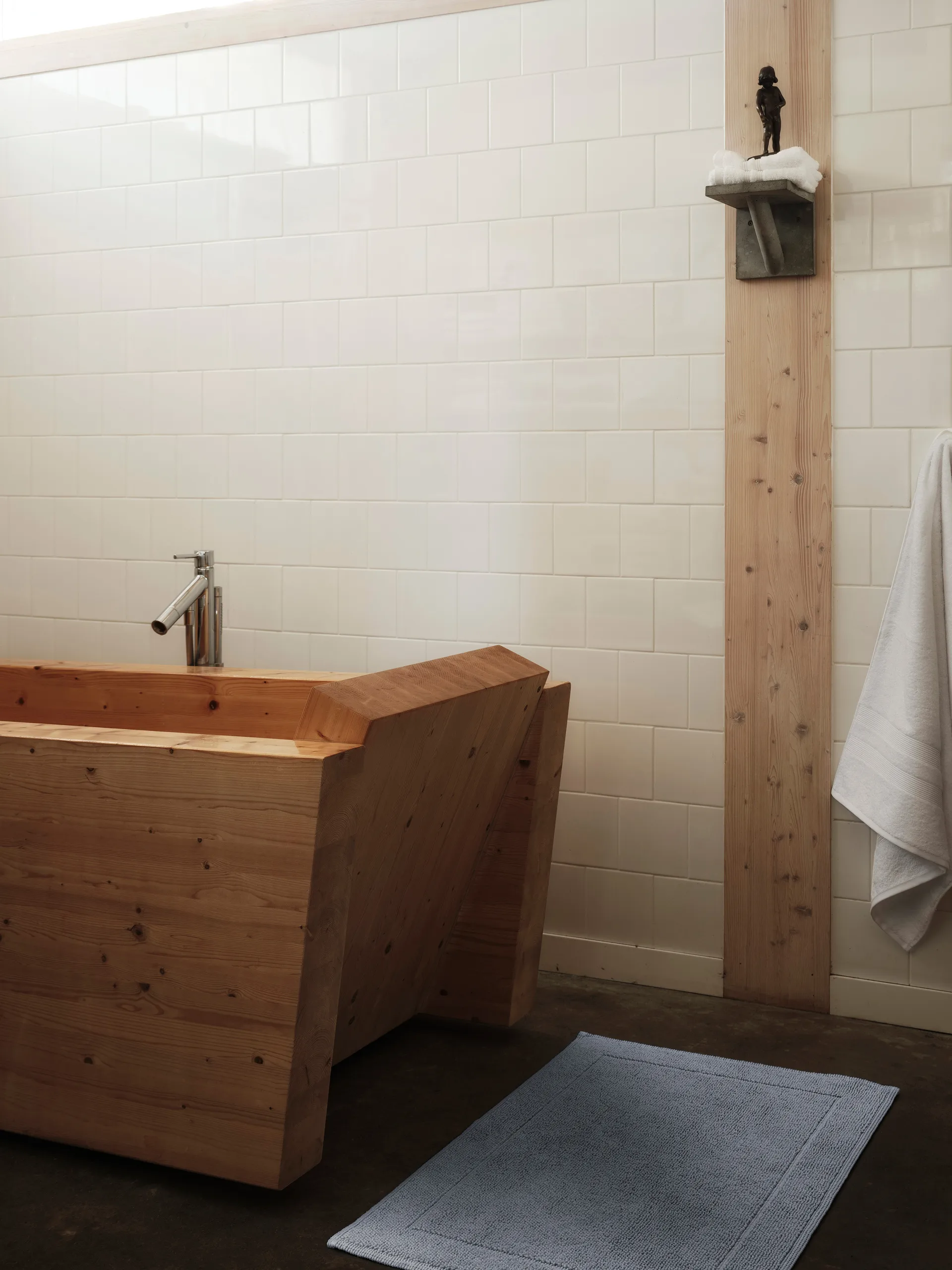 Tapete casa de banho Portofino , Azul claro, 60x90 cm  Mille Notti