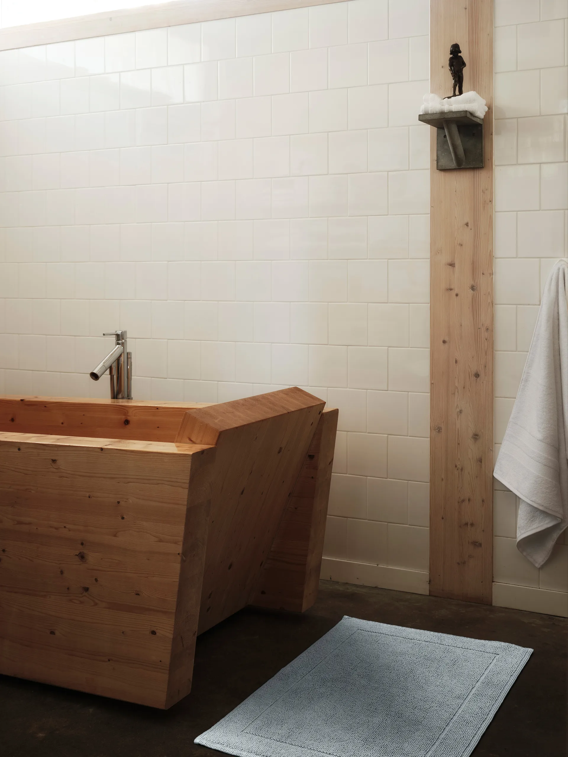 Tapete casa de banho Portofino , Azul gelo, 60x90 cm Mille Notti