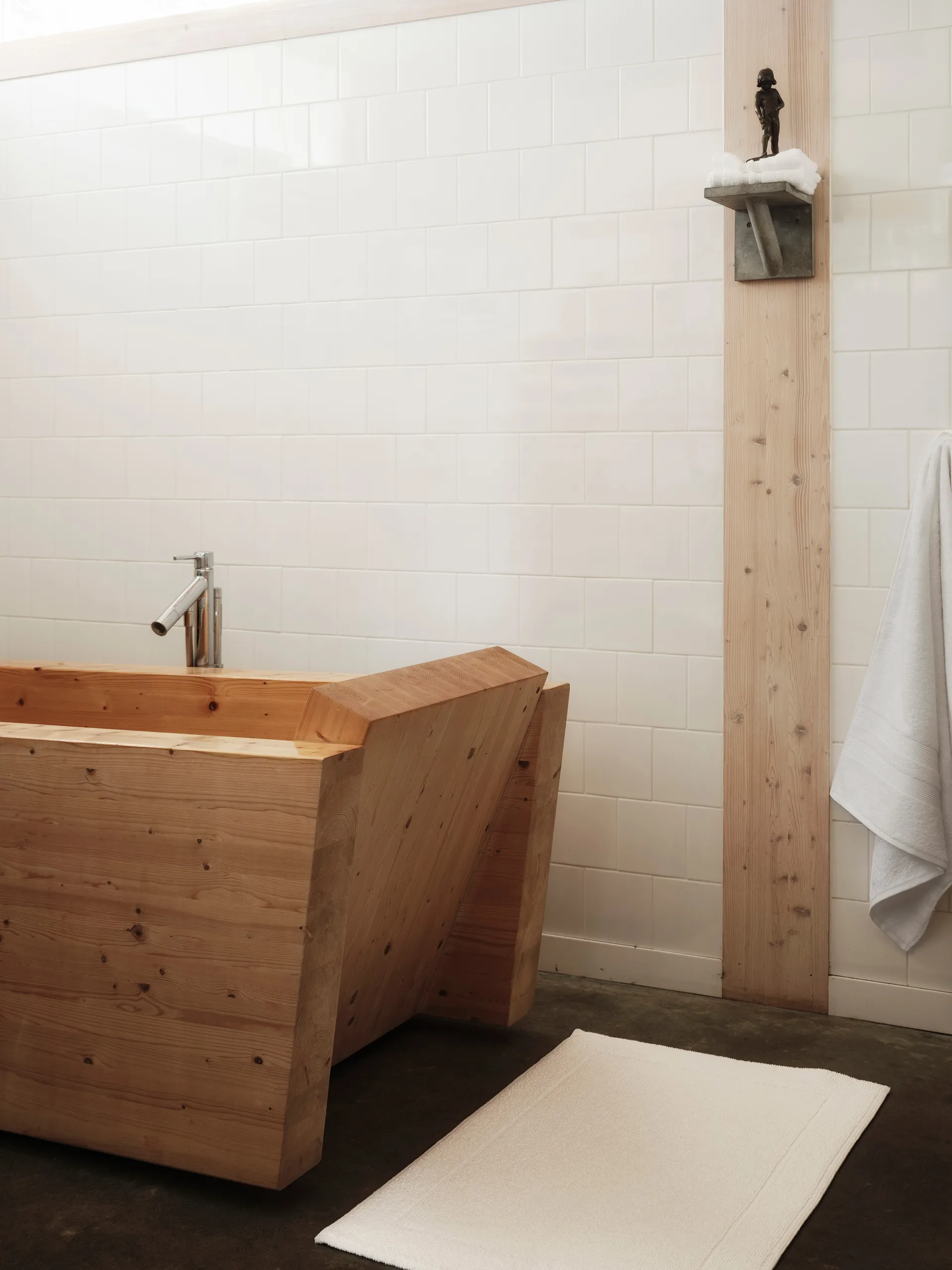 Tapete casa de banho Portofino , Branco, 60x90 cm  Mille Notti