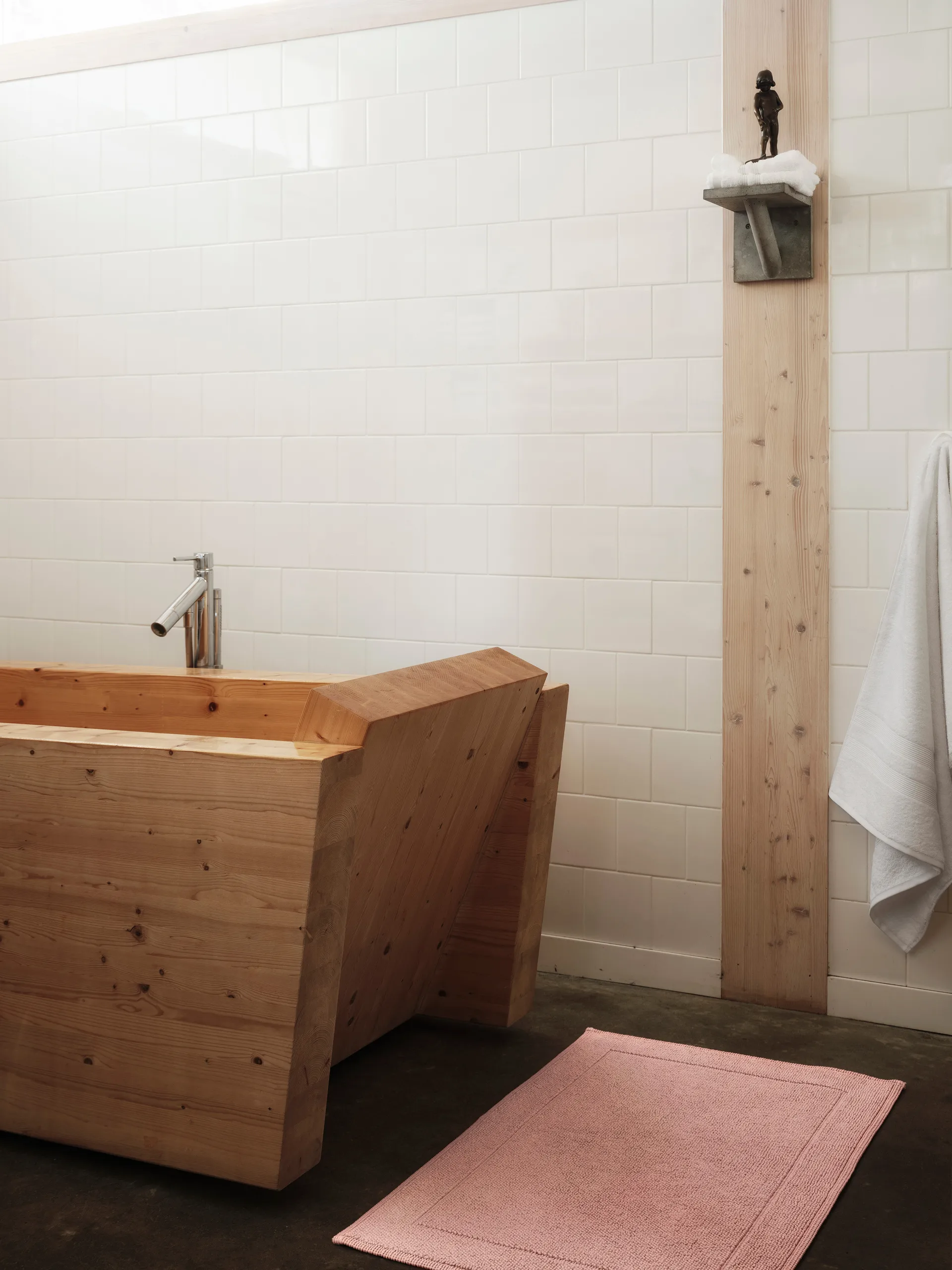 Tapete casa de banho Portofino , Rosa, 60x90 cm Mille Notti