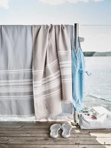 Toalha de praia EKO Rapallo - Azul claro, 100x180 cm  - Mille Notti