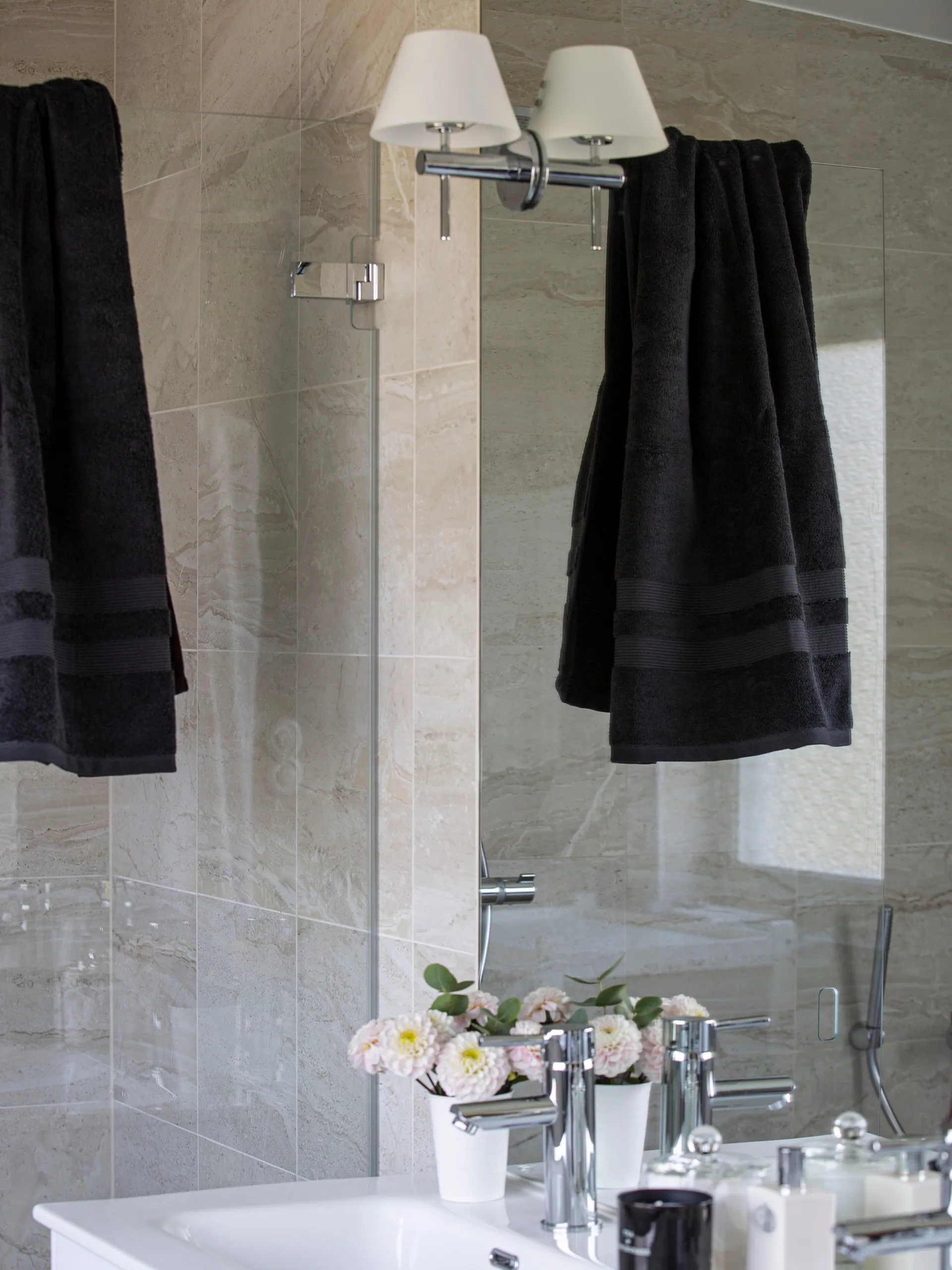 Toalha Fontana EKO, Antracite 70x140 cm Mille Notti