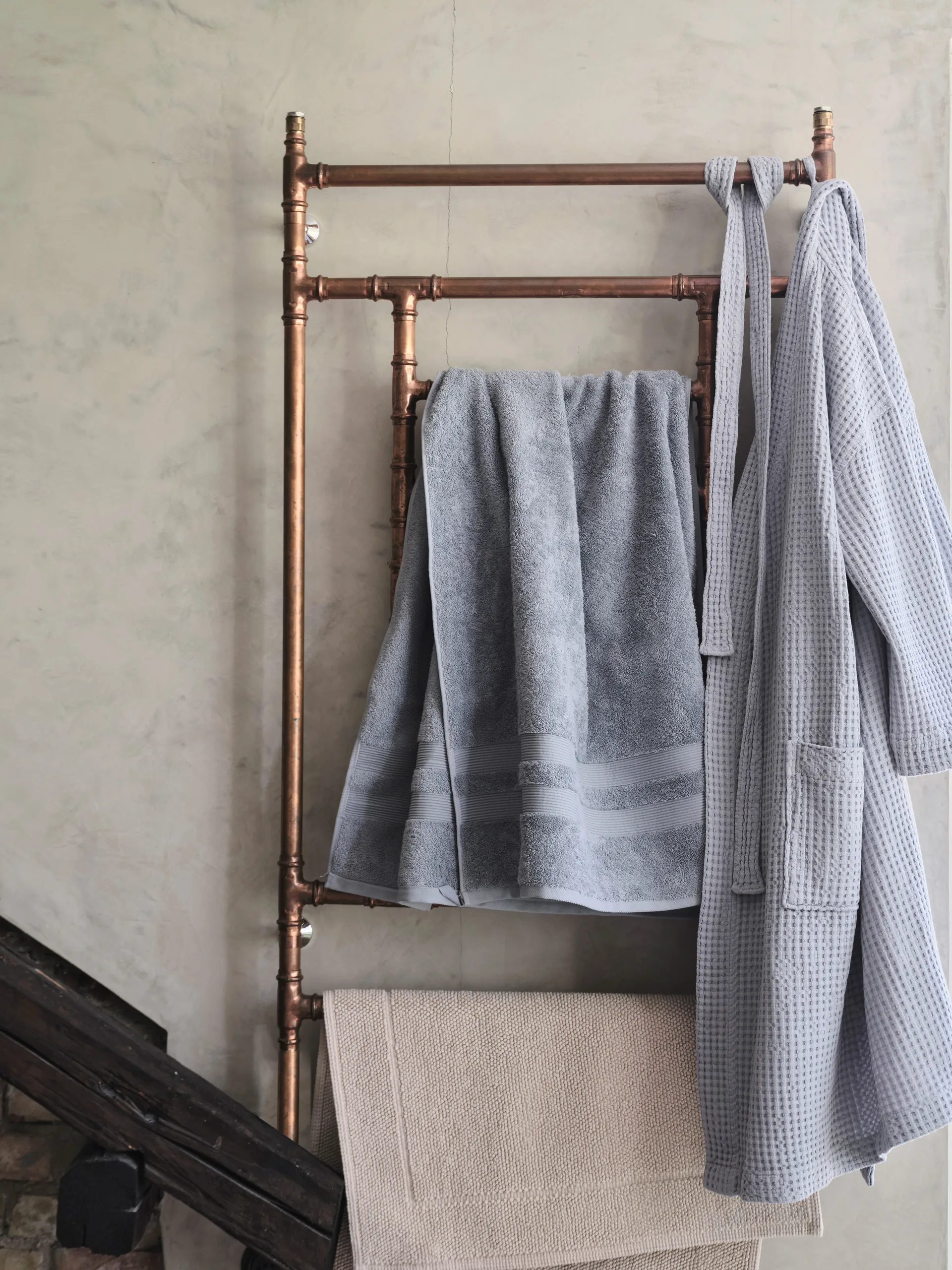 Toalha Fontana EKO, Azul claro, 140x70 cm Mille Notti