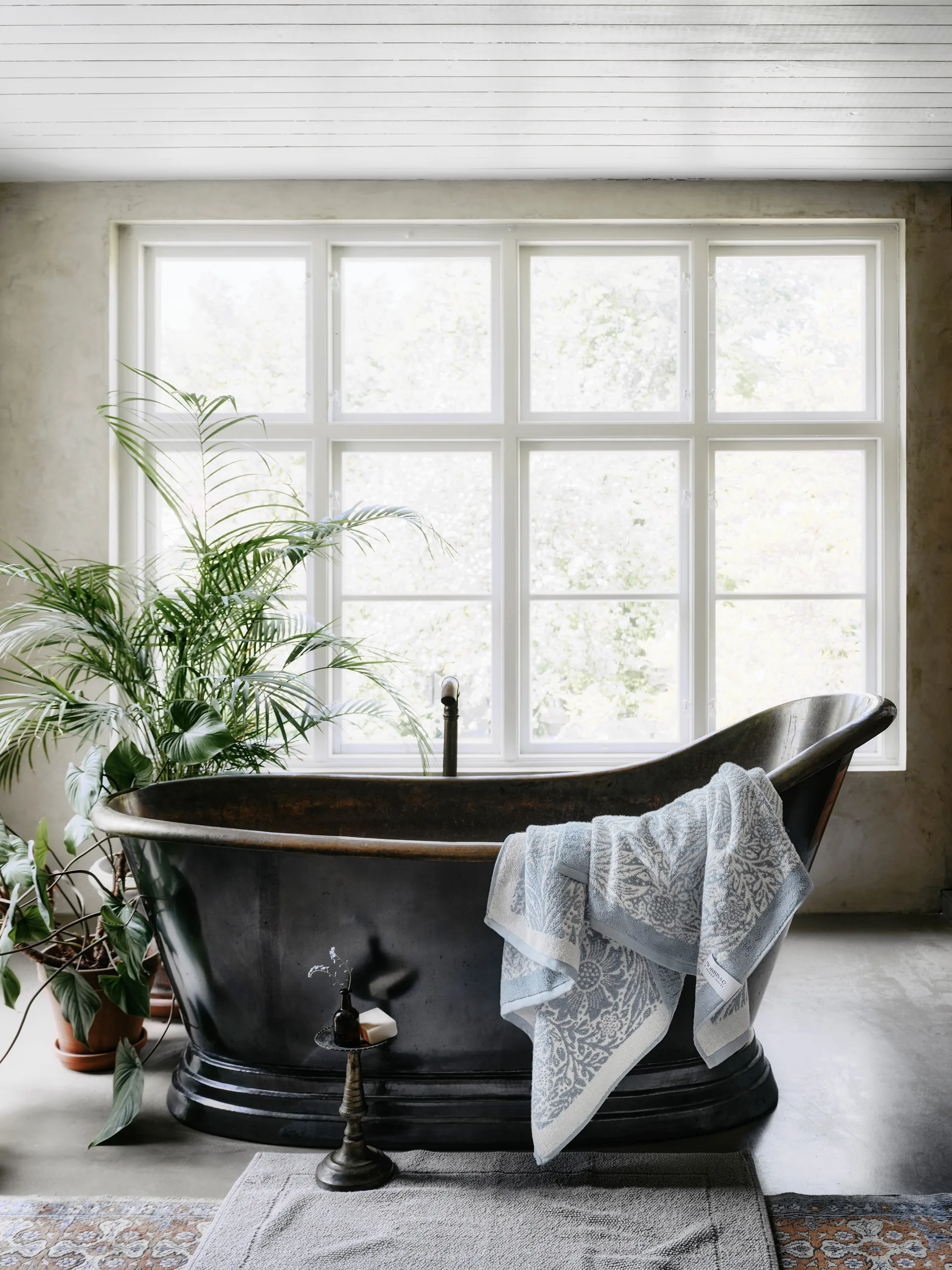 Toalha Morris & Co. Marigold EKO, Azul, 86x150 cm Mille Notti