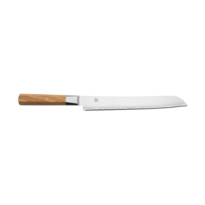 Koya 4000FC faca de pão 23 cm - Damaskus-marrom pakkaträ - Miyabi