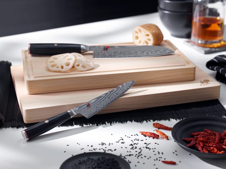 Raw 5000FCD faca de chef gyutoh 20 cm, Damaskus-preto Miyabi