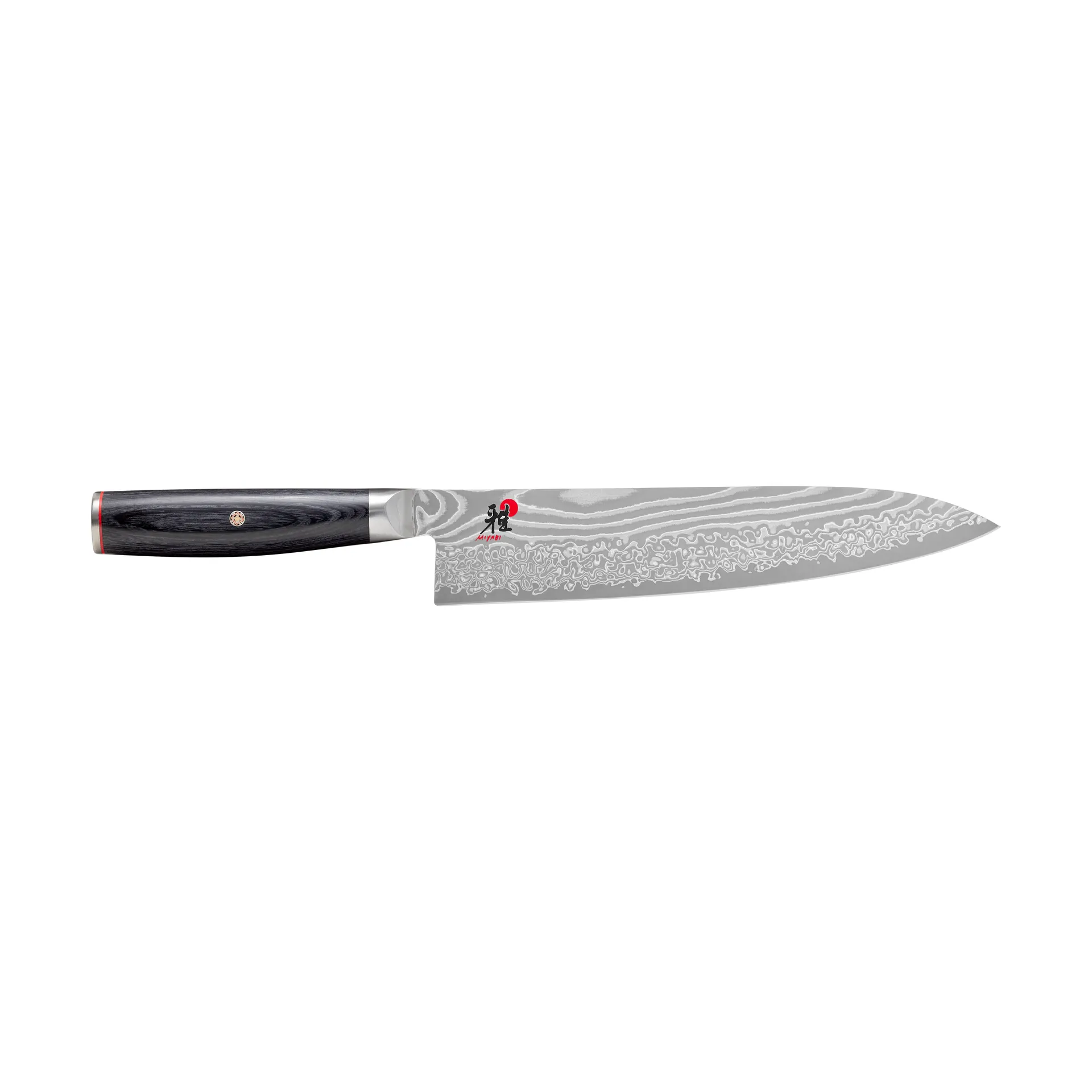 Raw 5000FCD faca de chef gyutoh 24 cm, Damaskus-preto Miyabi