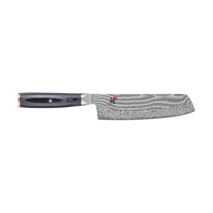 Raw 5000FCD nakiri faca de fruta retangular 17 cm - Damaskus-preto - Miyabi