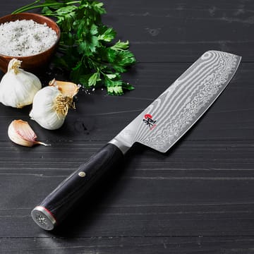 Raw 5000FCD nakiri faca de fruta retangular 17 cm - Damaskus-preto - Miyabi