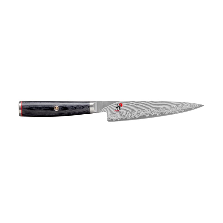 Raw 5000FCD Shotoh faca para descascar 13 cm - Damaskus-preto - Miyabi
