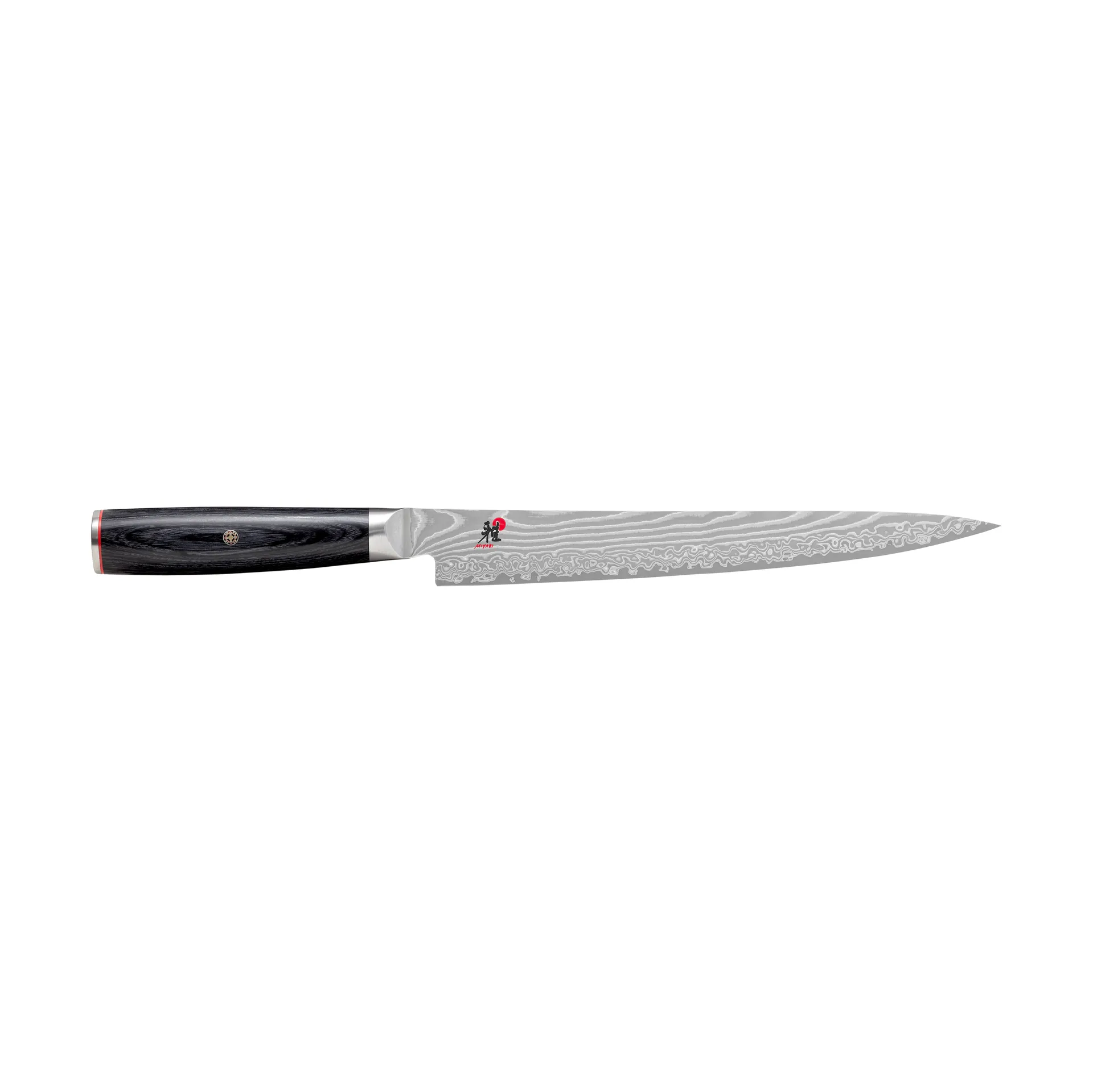 Raw 5000FCD sujihiki faca de filetar 24 cm, Damaskus-preto Miyabi