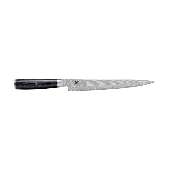 Raw 5000FCD sujihiki faca de filetar 24 cm - Damaskus-preto - Miyabi