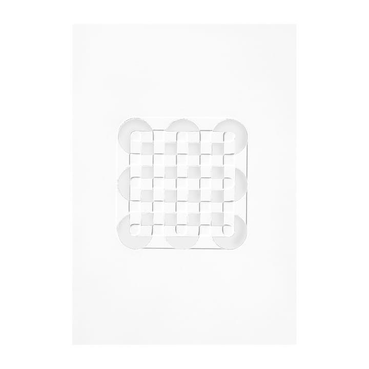 Arte Círculos & Quadrados Relief 14,8x21 cm - Off White  - MOEBE