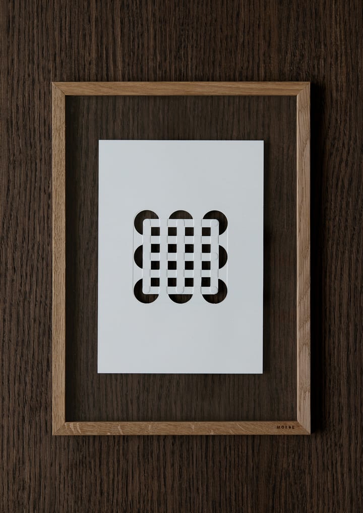 Arte Círculos & Quadrados Relief 14,8x21 cm - Off White  - MOEBE